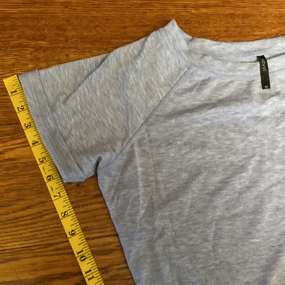 SAVVI MD Light Blue (Denim) Relaxed French Terry Short Sleeve Top - Picture 10 of 13